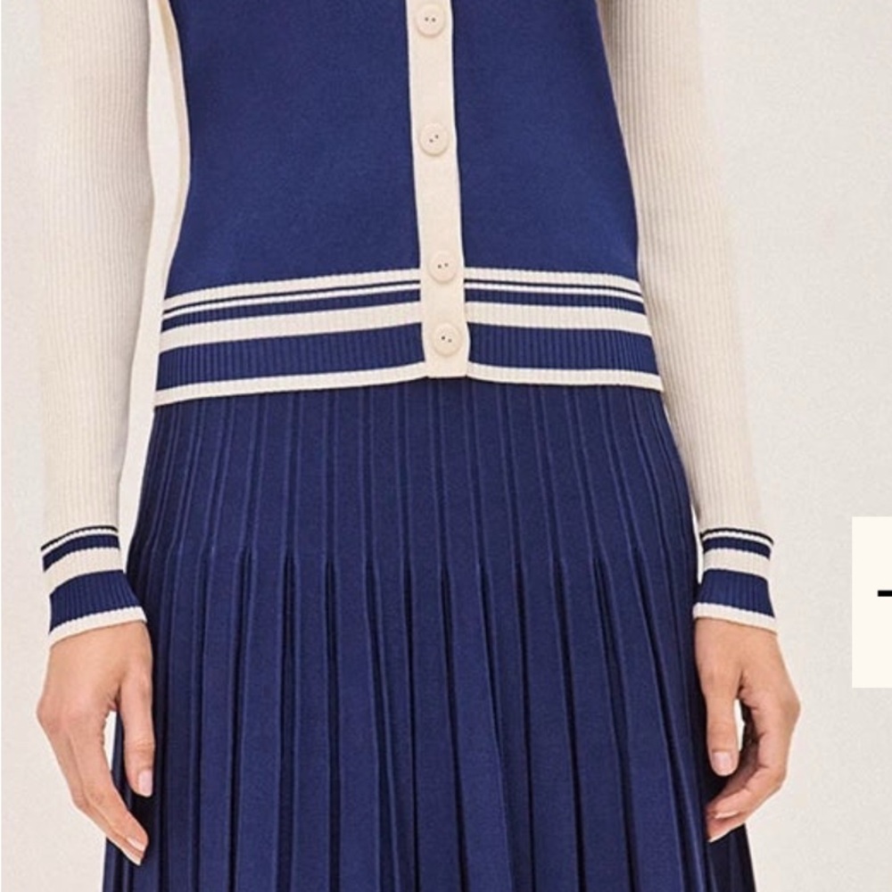 Blue and Cream Women's Set